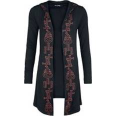 Black - Sportswear Garment Cardigans Black Blood by Gothicana Cardigan with printed symbols and back print Cardigan black