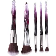 Transparent Makeup Brushes Tlily Purple Fiber Bright Transparent Crystal Diamond Makeup Brush Blush Foundation Eye Shadow Brush