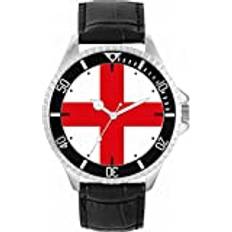 Two Tone Mens England Flag Watch