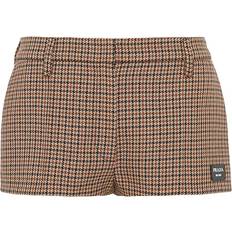 Gefüttert Shorts Prada Shorts aus Schurwolle Braun