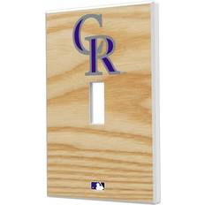 Keyscaper Colorado Rockies Baseball Bat Design Single Toggle Light Switch Plate