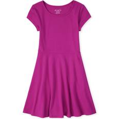 XXL Dresses Children's Clothing The Children's Place Girls Short Sleeve Basic Skater Dress - Aurora Pink