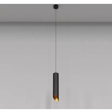 Maytoni Lampadario Moderno Lipari Alluminio Nero 1 Luce Gu10 35W Lampada a Sospensione