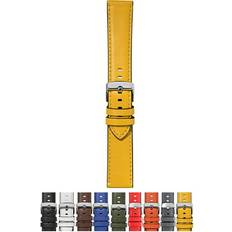 Morellato Croquet Ec Genuine Leather Dark Yellow 22mm Chrome-plated Buckle EASY CLICK Collection