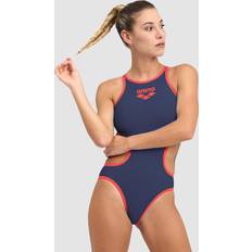 Blau Badeanzüge Arena Badeanzug Damen Navy-fluo Red