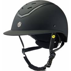 Ridhjälm solskärm Charles Owen Ridhjälm MIPS Kylo Matte Solskärm Svart/Svart 55-58cm