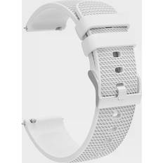 Vit Klockarmband INF Klockarmband silikonmönster Garmin Vivoactive 4 18mm