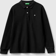 XXL Polo Shirts United Colors of Benetton 100% Organic Long Sleeve 2XL, Black, Kids