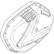 Motorradabdeckungen Givi V37 Upper shell, Base & cover for motorcycle cases, Black right