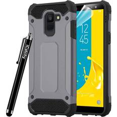 iCatchy Grey For Samsung Galaxy J6 2018 Shockproof Armour Case