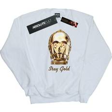 Star Wars Tröjor Star Wars The Rise Of Skywalker C-3PO Gold Sweatshirt White