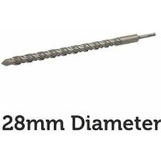 Loops PRO 28mm x 460mm SDS Plus Masonry Drill Bit Tungsten Carbide Cutting Head Tip