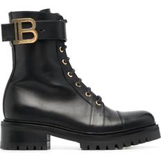 Schuhe Balmain Skor, Dam, Svart, EU, Läder, Läder Ranger Romy ankelboots