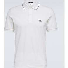 C.P. Company Hombre Polos C.P. Company Stretch Piquet Slim Polo Shirt White