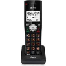 Landline Phones AT&T AT&T CL80067 Accessory Handset for CL82x07, CL82x57, CL82x67, CL83x07, CL84x07 Series Cordless Phone for Home with Call Blocking, Caller ID Announcer, Intercom, and Long Range, Black/Wood Grain Finish