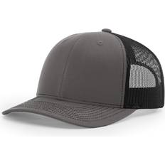 Richardson Richardson Unisex 112 Trucker Adjustable Snapback Baseball cap, Split charcoalBlack, One Fits Most