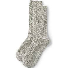 Lands' End Women Socks Lands' End Women's Marled Crew Socks, Grey