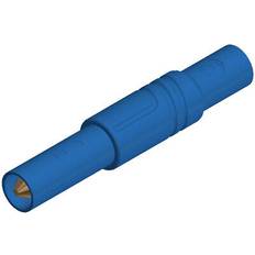 LAS S G Sikkerhedslamelstik 4 mm Blå 1 stk