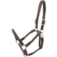 Horse Halters Kavalkade Tessa Braided Halter Black/ Anthracite/Grey unisex