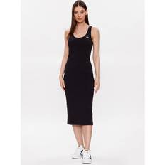 Champion Women Dresses Champion Damen Rochester 1919 Logo Slim Kleid, Schwarz