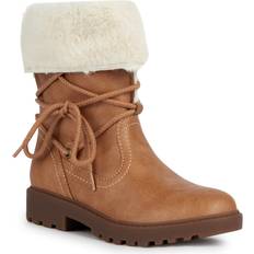 Girls - Leather Boots Geox Casey Girl ABX Ankle Boot, Camel