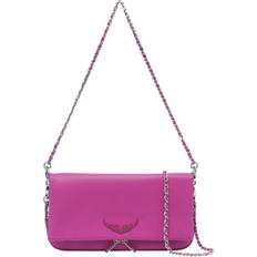 Zadig & Voltaire Clutches Zadig & Voltaire Womens Glam Rock Grained Leather Clutch Glam