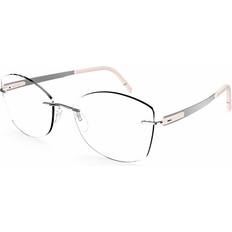 Silhouette Blend 5555 7000 Men's Eyeglasses Grey Size 52