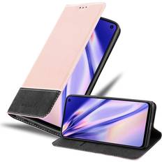 Samsung Galaxy S10e Wallet Cases Cadorabo ROSE GOLD BLACK Case for Samsung Galaxy S10e Cover Book Wallet Protection PU Leather Flip Magnetic Etui Pink