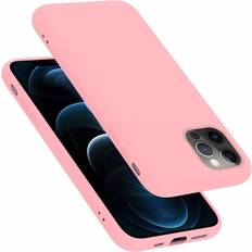 Accessoires de téléphones portables Cadorabo LIQUID PINK Case for Apple iPhone 12 PRO MAX Cover Protection TPU Silicone Gel Pink