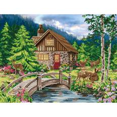 Diamond Paintings Diamond Dotz Old Stone Cottage Painting Kit