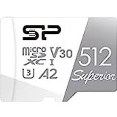 Silicon Power Silicon Power 512GB Superior Micro SDXC UHS-I U3 V30 4K A2, Compatible with GoPro Hero 9 High Speed MicroSD Card with Adapter