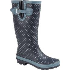 StormWells Polka Dot Wellington Boots Blue