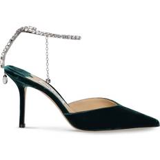 43 - Grün Pumps Jimmy Choo Saeda 85 Velvet - Dark Green