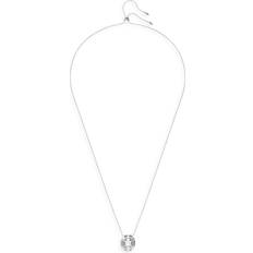 Swarovski Transparent Necklaces Swarovski Mesmera Mixed Cut Octagon Adjustable Pendant Necklace in Rhodium Plated, 29.53