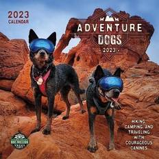 Brown Calendars Amber Lotus ADVENTURE DOGS 2023 WALL CALENDAR SQUARE