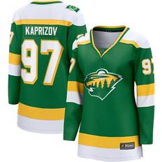 Fanatics Game Jerseys Fanatics Women Minnesota Wild Kirill Kaprizov #97 Alternate Breakaway Jersey Green