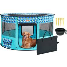 VEVOR Foldable Pet Playpen 44'' x 44'' x 24''