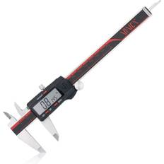 Slide Gauges DCLA-0605 Vernier Micrometer Caliper Measuring Tool Screen 0-6 Inch/150mm, Inch/Metric/Fractions, R Slide Gauge