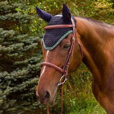 Blue Horse Bonnets Equine Couture Beaded Fly Bonnet Ec Navy Pony