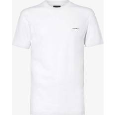 Emporio Armani T-shirts Emporio Armani Bomull Logotyp T-Shirt - Vit
