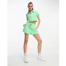 Juicy Couture Shorts Juicy Couture co-ord monogram towelling shorts in greenXL