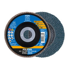 Power Tool Accessories Pferd Polifan Flap Disc PFF 125X22.23 mm Conical Z40 Univesal Line Psf Steelox/1