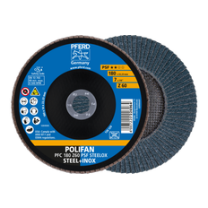 Power Tool Accessories Pferd Polifan Flap Disc PFC 180X22.23 mm Conical Z60 Uni. Line Psf Steelox/1 Ste