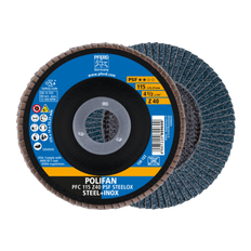 Power Tool Accessories Pferd Polifan Flap Disc PFC 115X22.23 mm Conical Z40 Uni. Line Psf Steelox/1 Ste