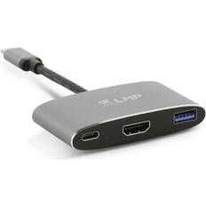 LMP usb-c hdmi & usb 3.0 multiport spacegrau 15948