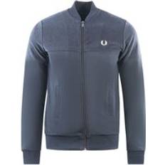 Fred Perry Jackets Fred Perry Towelling Panel Navy Blue Track Jacket