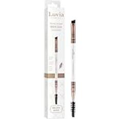 Luvia Professioneller Make-up Pinsel Luvia, Augenbrauen Schminkpinsel, Eyebrow Pinsel, Augenpinsel, flacher angeschrägter Pinsel, Bürste, Multifunktion, veganer Kosmetikpinsel, 430 Brow Duo Elegance