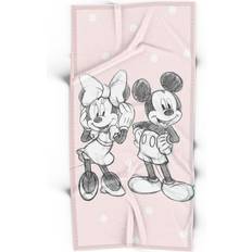 Badhandduk 70 x 140 cm Musse och Minnie