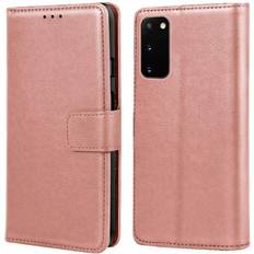 Gold Wallet Cases FoneFunShop Compatible With Samsung Galaxy S21 Plus S30 Plus PU Leather Flip Wallet Case Rose Gold