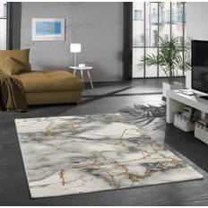Guld Mattor & Fällar Traum wohnzimmer design teppich marmor optik Gold